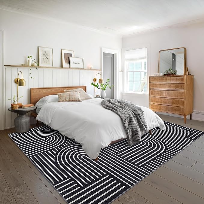 ROYHOME Washable Rug 4x6 Area Rugs