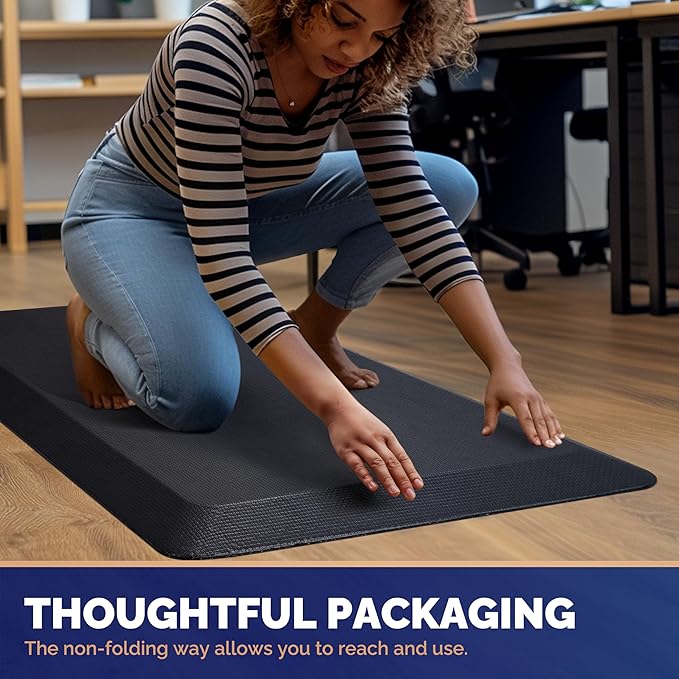 FEATOL Anti Fatigue Mat for Standing, 9/10 Extra Thick Ergonomic Standing Desk