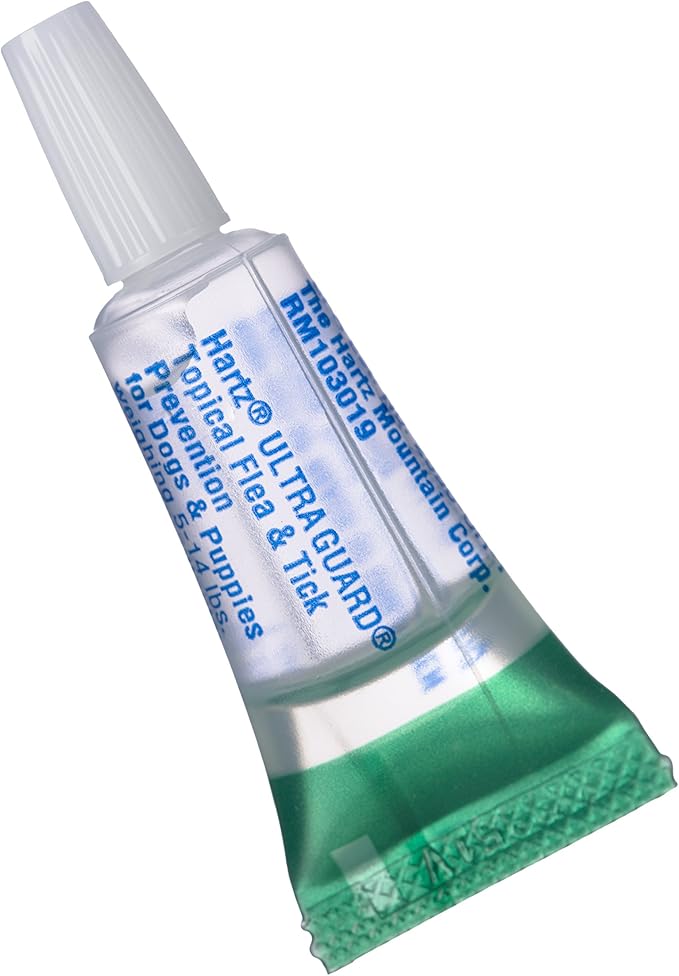 Hartz UltraGuard Flea & Tick Drops for Dogs & Puppies 5-14lbs - 3 Monthly Treatment