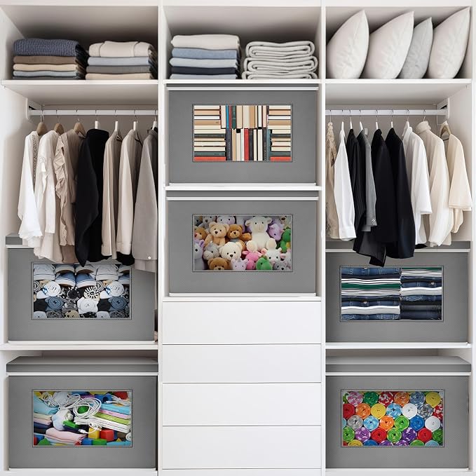 10 Pcs Fabric Storage Bins