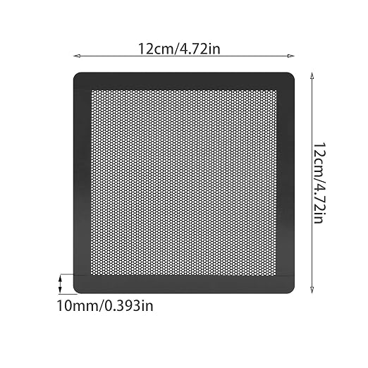 120MM PC Fan Dust Filter Computer Case Fan Magnetic Frame Dust Filter Fine PVC