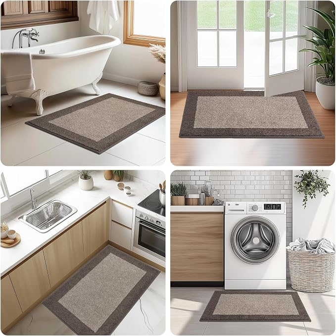 Washable Area Rug 34" x 60", Non Slip Kitchen Rug