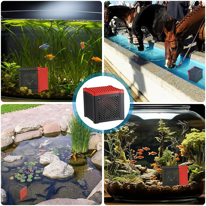 Hortsun 2 Pcs Pure Cube Water Trough Filter