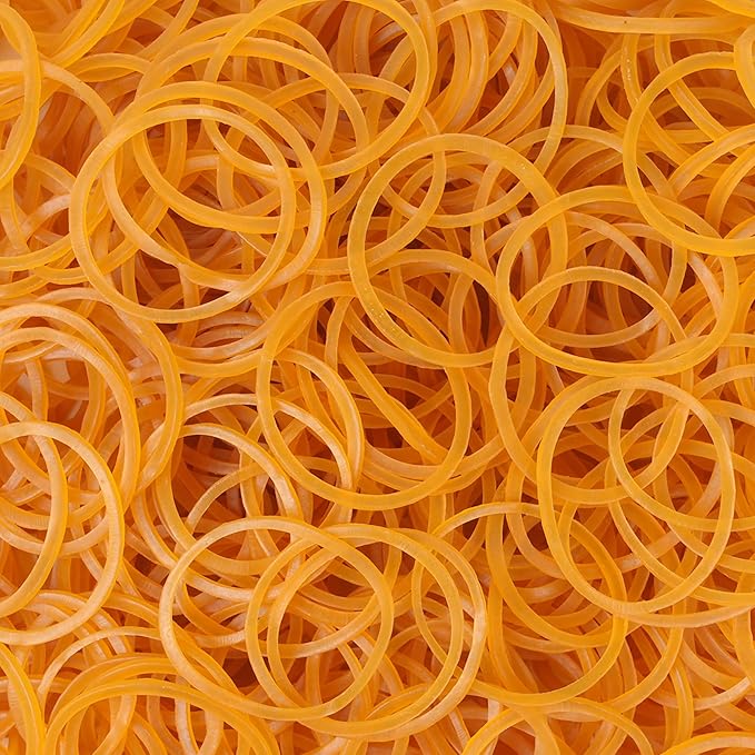 Rubber Bands 760pcs Size#10 Yellow Elastic Rubber Band 1inch Small Rubber Bands for Office Supplies Home