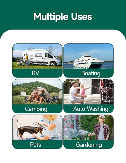 RV Water Filter with Flexible Hose Protector
