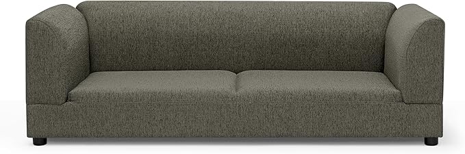 Oversized Dog Sofa Couch for Medium & Large Dogs, Modern Pet Couch Bed with Backrest & Armrests, Supportive Foam Cushion, Linen Fabric Dog Couch