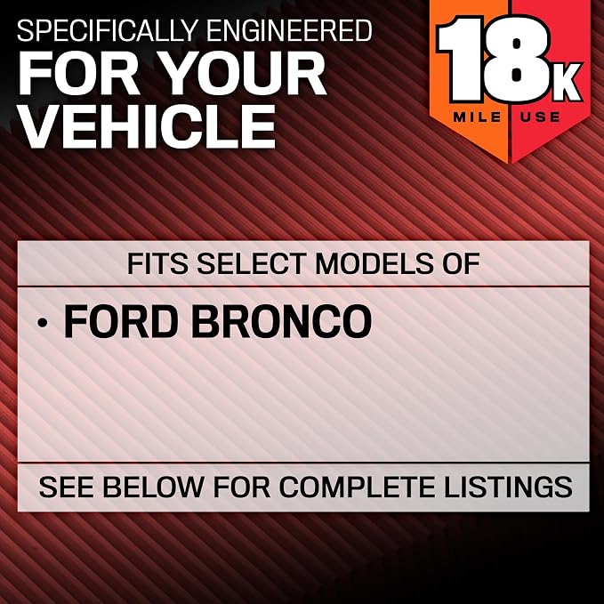 K&N Engine Air Filter: Long Life 18, 000 Mile Replacement Air Filter: Compatible