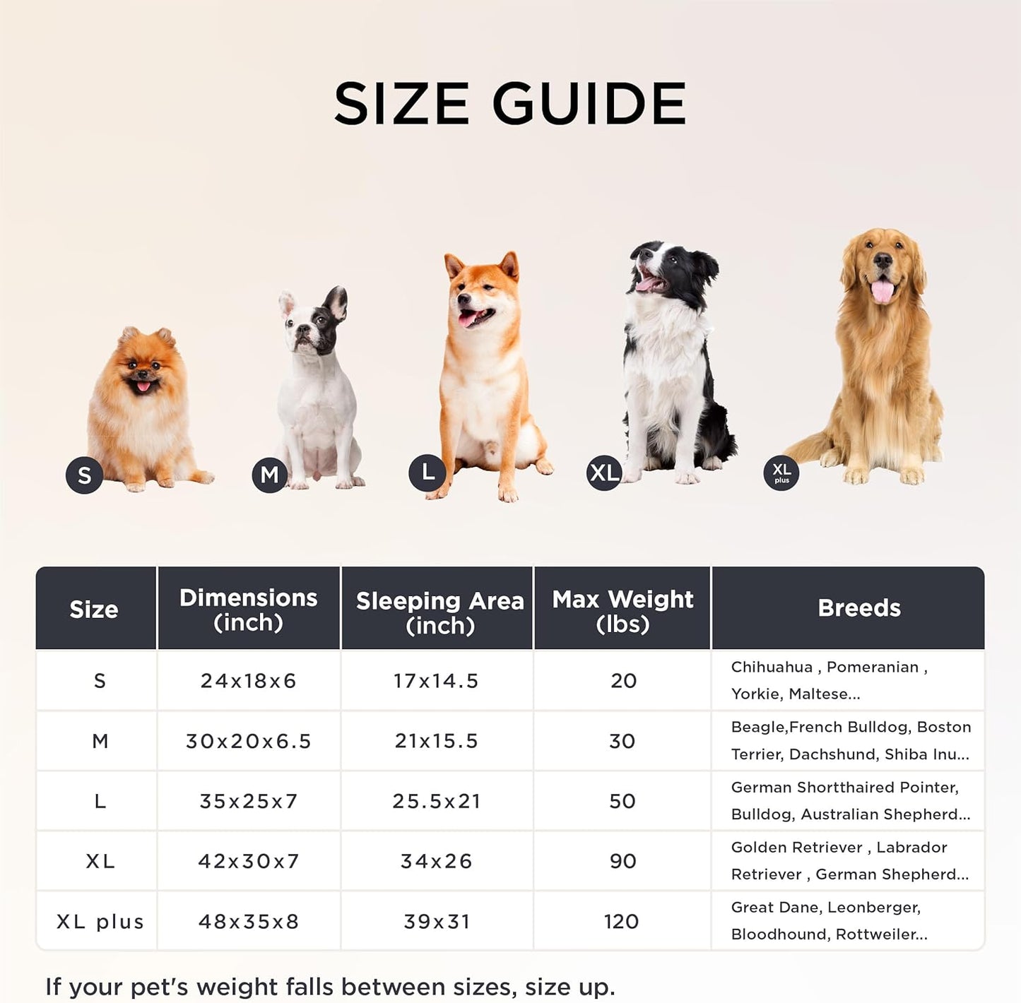 Bedsure Orthopedic Dog Bed for Medium Dogs, Waterproof Memory Foam Medium Pet Beds with Sides, Non-Slip Bottom and Egg-Crate Foam Dog Couch Sofa with Washable Removable Corduroy Cover, Brown