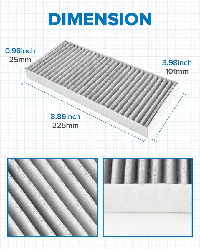 PHILTOP Cabin Air Filter, Replacement