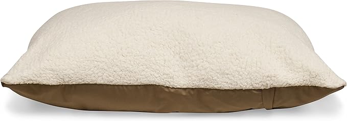 Personalized Pet Pillow Dog Bed Custom Embroidered - Removable Pet Bed Cover - Extra Large Khaki