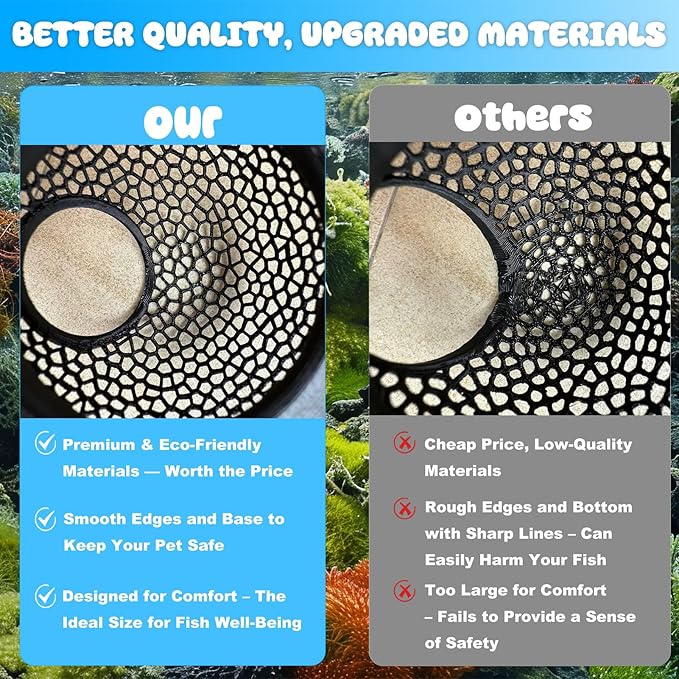 Floating Betta Hide & Shrimp Cave โ 3D Printed Aquarium Decor, Multi-Functional Hammock, Feeding Ring & Safe Resting Spot for Betta, Shrimp & Small Fish (PLA, Eco-Safe)