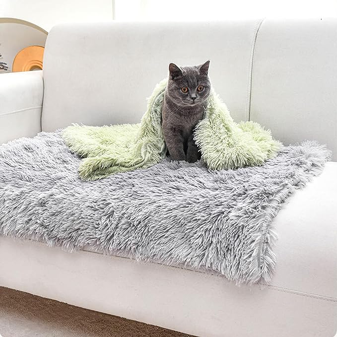 Washable Dog Blankets for Bed Sofa Car Seat, Warm Sleep Cat Mats, Puppies Blankets Pet Throws Dog Bed Covers Anti Scratches Dirty for Furniture Indoor (Pink,100 * 80cm)