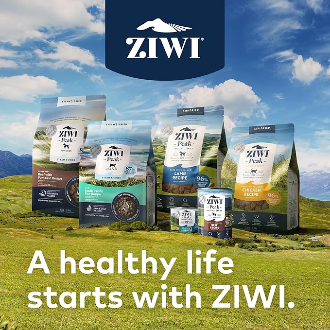 ZIWI Peak Steam & Dried Dog Food - Grass-fed Beef w/Pumpkin - High Protein, Low Carb, All Breeds & Lifestages, for Digestive Health (52.8oz)