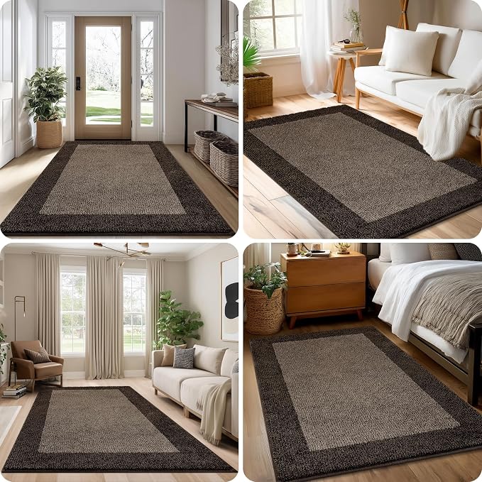 Washable Area Rug 36" x 36", Non Slip Kitchen Rug