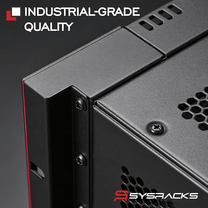 Sysracks 22U Wall Mount Server Rack Cabinet, 19” Locking Network Rack, 24” Deep