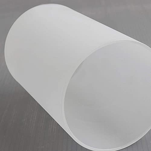 Frosted Glass Lamp Shade 2 Pack, Cylinder Glass Shade Replacement for Lighting Fixture Glass Globe with 1 5/8 Inch Fitter, G0035