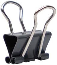 JAM PAPER Colorful Binder Clips - Extra Small - 3/5 Inch (15 mm) - Grey Binderclips - 30/Pack