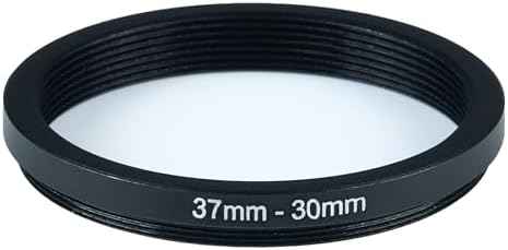 37mm to 30mm Step Down Ring Filter Adapter Metal Ring Step Down Rings Adapter Filter Compatible with All 30mm UV, CPL, ND, Lens Hood, Threaded Lens ect (37mm to 30mm)