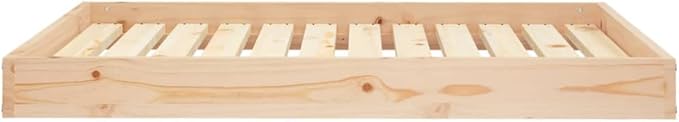 Solid Wood Pine Dog Bed, Solid Wood Pet Bed, Small Pet Furniture Cat & Dog Bed Frame, 40"x29.1"x3.5",-558
