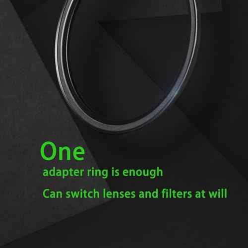 77mm to 67mm Step Down Ring Filter Adapter Metal Ring Step Down Rings Adapter Filter Compatible with All 67mm UV, CPL, ND, Lens Hood, Threaded Lens ect (77mm to 67mm)