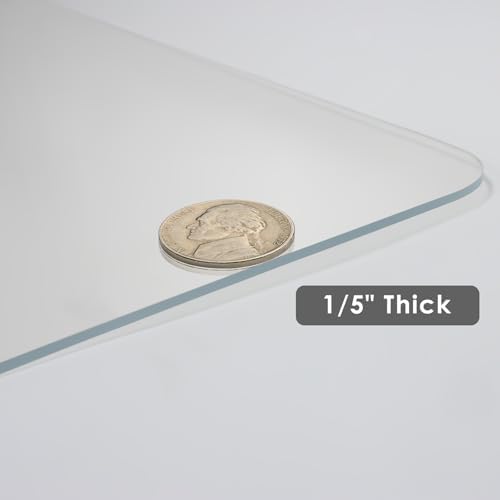 Kuyal 1/5" Thick Office Chair Mat, Heavy Duty Hard Computer Chair Mat