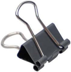 JAM PAPER Colorful Binder Clips - Extra Small - 3/5 Inch (15 mm) - Grey Binderclips - 30/Pack