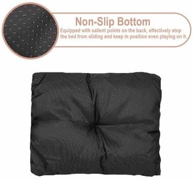 Otis & Claude Coral Velvet Dog Bed Pink, Medium 75x58 – Washable Soft Sofa-Style Bed, Tear-Resistant Look Indoor Pet Bed, Big Dog Couch Bed & Orthopedic-Style Comfort