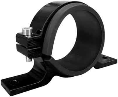 60mm Fuel Filter Mounting Bracket, Aluminum Alloy Fuel Pump Clamp Holder, Universal Car Oil/Fuel/Gas Pump Mounting Bracket (Black, 60MM)