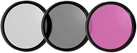 New 3 Piece 37mm -UV, FLD- Multi-Coated Stackable Filter Set