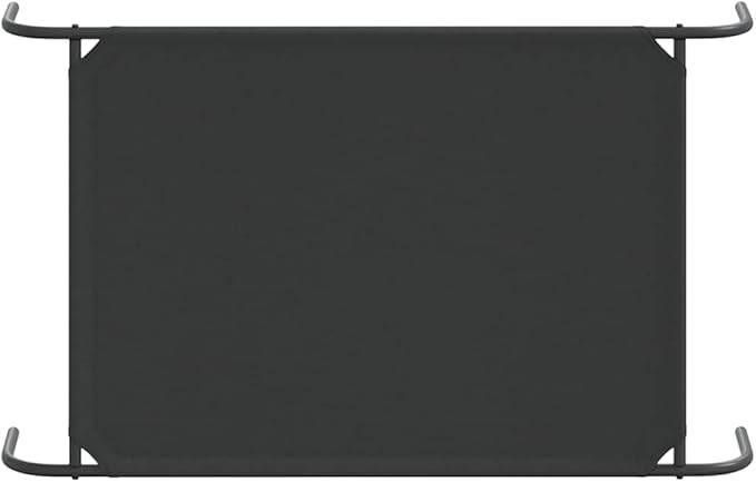 Elevated Dog Bed, Medium Size Raised Pet Cot with Breathable Oxford Fabric and Heavy Duty Powder-Coated Steel Frame for Indoor Outdoor Use, Black