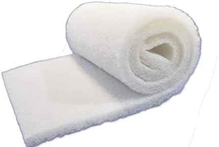 Beige Coarse Filter Media, 2" Thick, 14" x 56" Roll, Perfect for