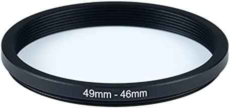 49mm to 46mm Step-Down Ring Filter Adapter for All Brands UV ND CPL Metal Ring Step-Down Rings Adapter Filter (49mm-46mm)