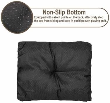 Otis & Claude Hi-Tech Cashmere Pet Bed Brown – Soft Calming Bed for Small Dogs & Cats, Washable Indoor Anxiety Pet Bed, Cozy Nest Puppy Bed, Small Dog Bed 48" x 41"