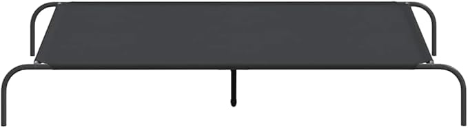 Elevated Dog Bed for Large Breeds, Heavy Duty Raised Pet Cot with Breathable Oxford Fabric and Powder-Coated Steel Frame, Indoor Outdoor Cooling Bed for Dogs up to 150 lbs, 59.1 x 35.4 inches