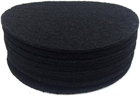 Becozofu 7.25 inch Kitchen Compost Bin Charcoal Filter Replacements, Compost Pail Replacement Carbon Filters, Round, Activated Charcoal, Set of 8