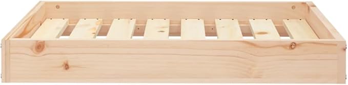 Solid Wood Pine Dog Bed, Solid Wood Pet Bed, Small Pet Furniture Cat & Dog Bed Frame, 28.1"x21.3"x3.5",-550