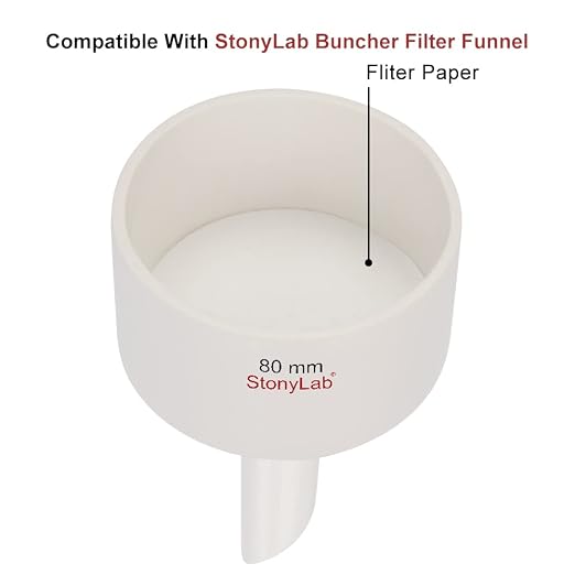 stonylab Quantitative Filter Paper, 100 Pack Slow Flow Rate Cellulose Filter