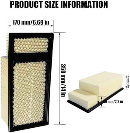 FA-1902 Engine Air Filter Fit for 6.7L Diesel 2011-2016 F-250 F-350 F-450 F-550 F-650 F-750 Replace OEM Part # BC3Z-9601-A