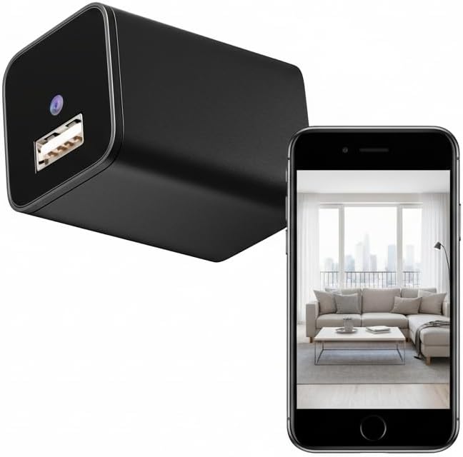 Wall Outlet Security Camera 4K UHD, Plug-in Indoor Pet Camera with 32GB SD Card Local Storage, WiFi Camera, RTSP/ONVIF Supported, No Audio