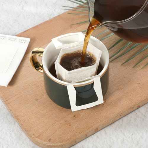 100 Pcs Portable Coffee Filter Paper Bag Hanging Ear Drip Coffee Bags