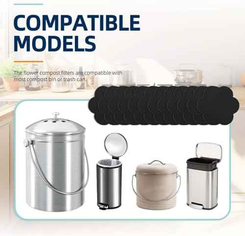 12pcs Trash Can Odor Absorbing Filters: Activated Charcoal Deodorizer