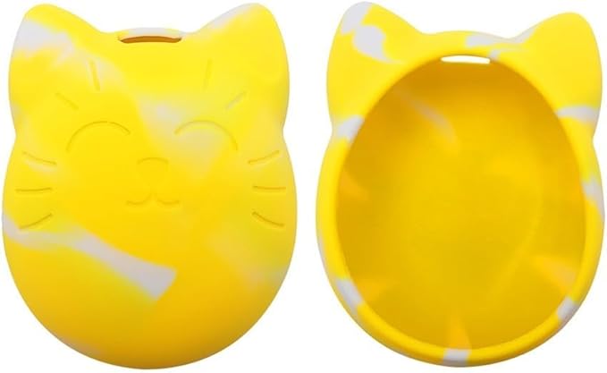 Silicone Protective Shell Case Cover Compatible with Digital Pet 4U/4U+/PS/Mix/Meets/IDL/ID, Soft Shock-Resistant Travel Storage with Chain, Purple(Yellow)