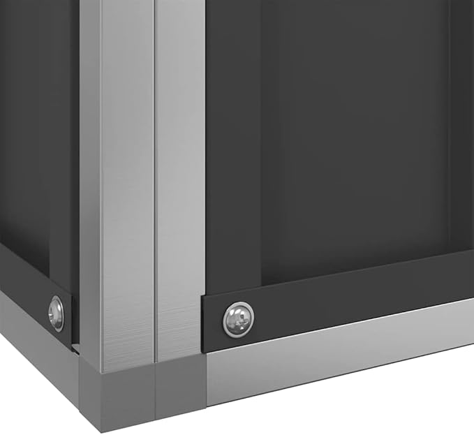 Outdoor Aviary Bird Cage, Galvanized Steel Outside Ample Activity Space Birdcage, 82.9"x42.1"x83.5", -259