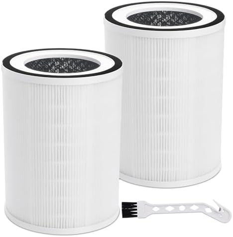 2Pcs Air Purifier Filter Replacement Compatible with Afloia Kilo, KILOPRO, MIRO, MIRO PRO, MORENTO MR-Kilo, Kalo, 360° 3-Stage Filtration