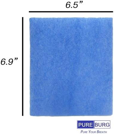 PUREBURG Replacement Filter Compatible with Best Vent Indoor Dryer Vent,12-Pack 6.9" x 6.5" x 0.6" Dryer Lint Filter For Air Clean