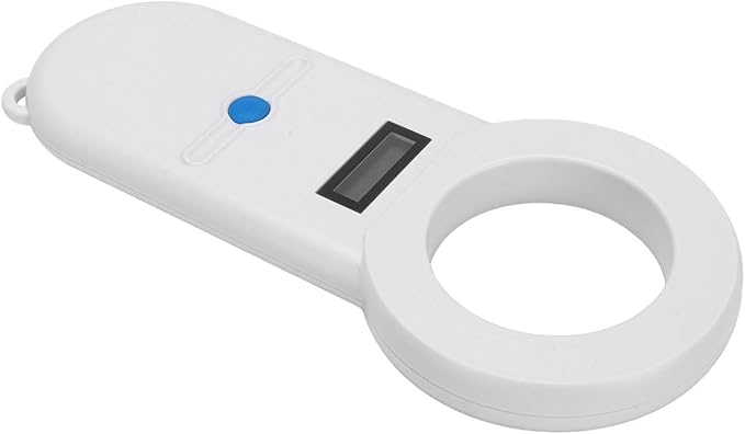 Pet Microchip Scanner with OLED Display, 134.2Khz USB Rechargeable ID Reader - High Frequency ISO Standard Compatible, Portable Lightweight Design for Animal Identification