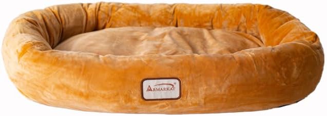 Ultra-Soft Dog Bed - Waterproof & Skid-Free - Earth Brown - Plush Velvet Comfort