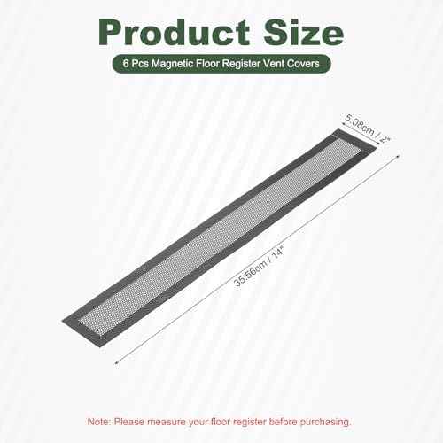 YOKIVE 6 Pcs Magnetic Floor Vent Covers, Floor Register Cover PVC Mesh