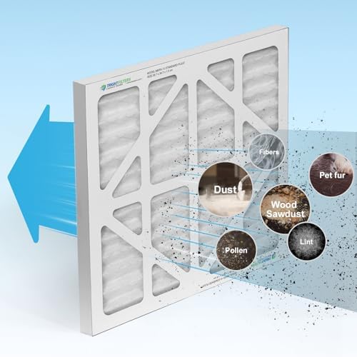 ALORAIR 5-Pack MERV-10 Air Filter for PureAiro HEPA Pro/PureAiro HEPA Max Air Scrubber, 14.5x13.7x0.8(available for 770, 870, 970)