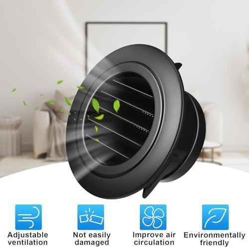 VIHOSE 4 Inch Round Soffit Vents ABS Plastic